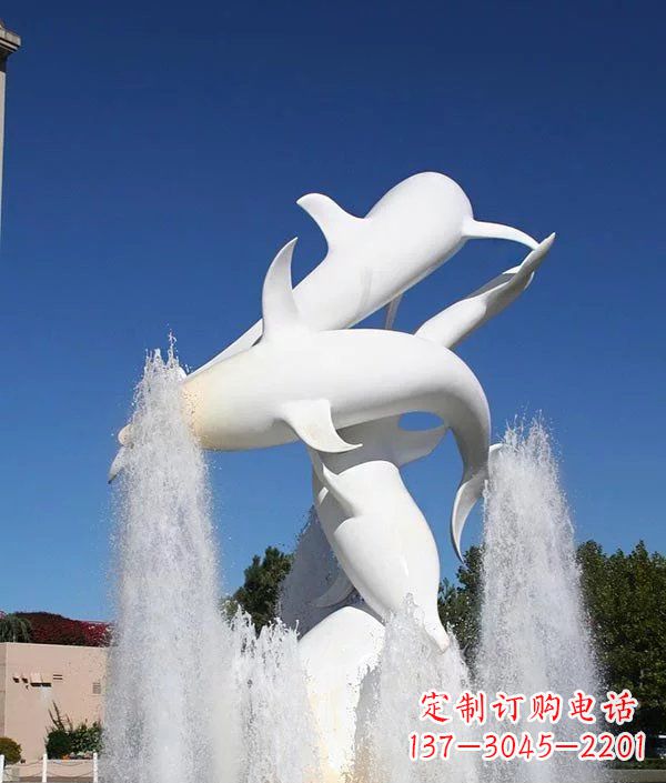 海豚雕塑 - 公园/不锈钢/动物/海豚 海豚雕塑 - 公园/不锈钢/动物/海豚