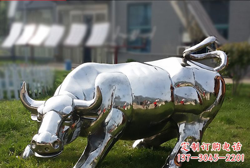 公园/不锈钢/动物-公园不锈钢动物牛雕塑 公园/不锈钢/动物-公园不锈钢动物牛雕塑