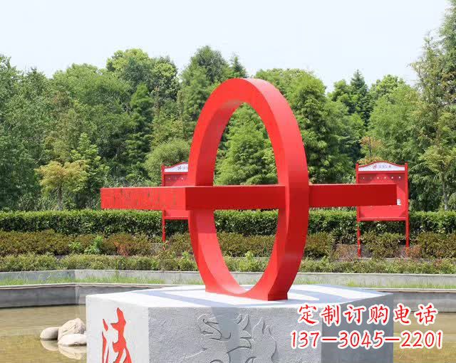 公园不锈钢法制景观雕塑