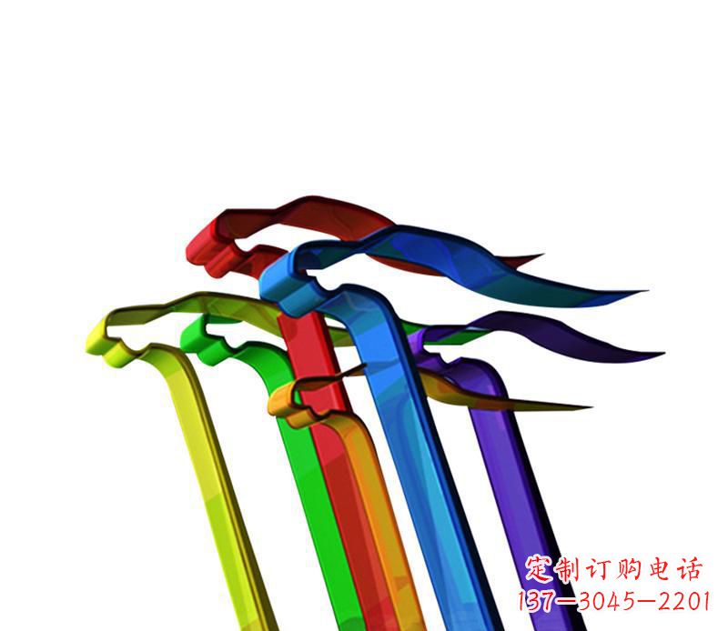 欣赏性强的不锈钢飞翔飘带景观雕塑 欣赏性强的不锈钢飞翔飘带景观雕塑