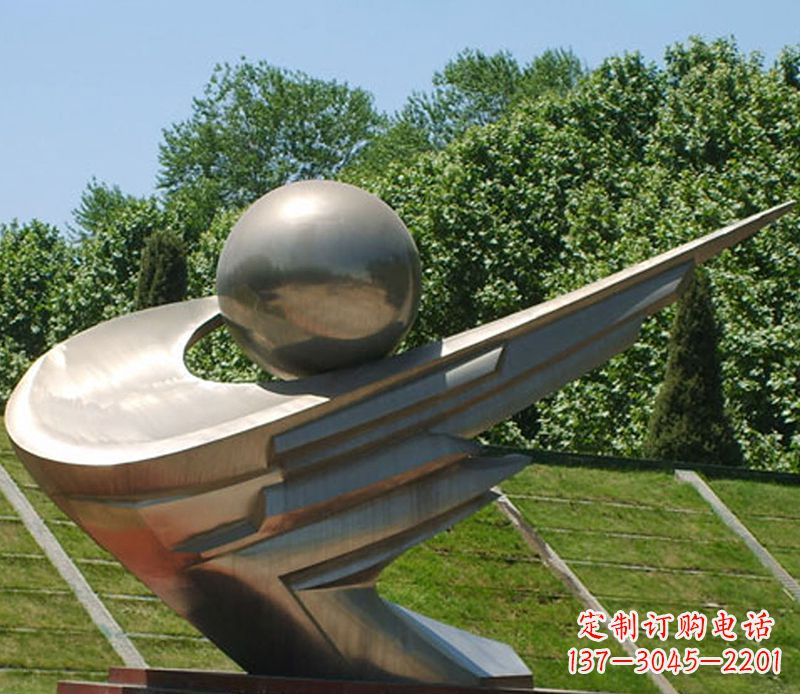 公园不锈钢飞翔景观雕塑