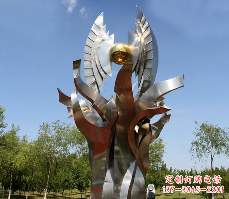 公园不锈钢海贼船景观雕塑