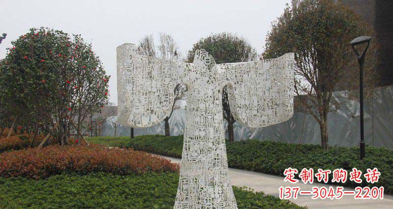 公园不锈钢汉服景观雕塑