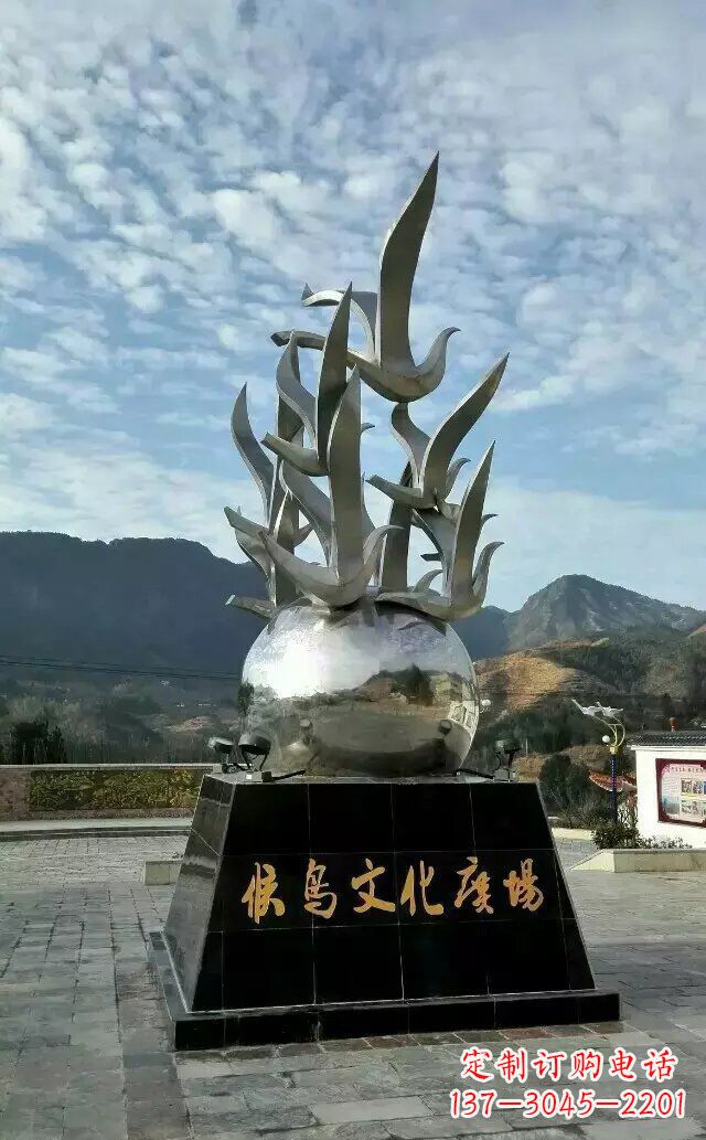 公园不锈钢候鸟景观雕塑