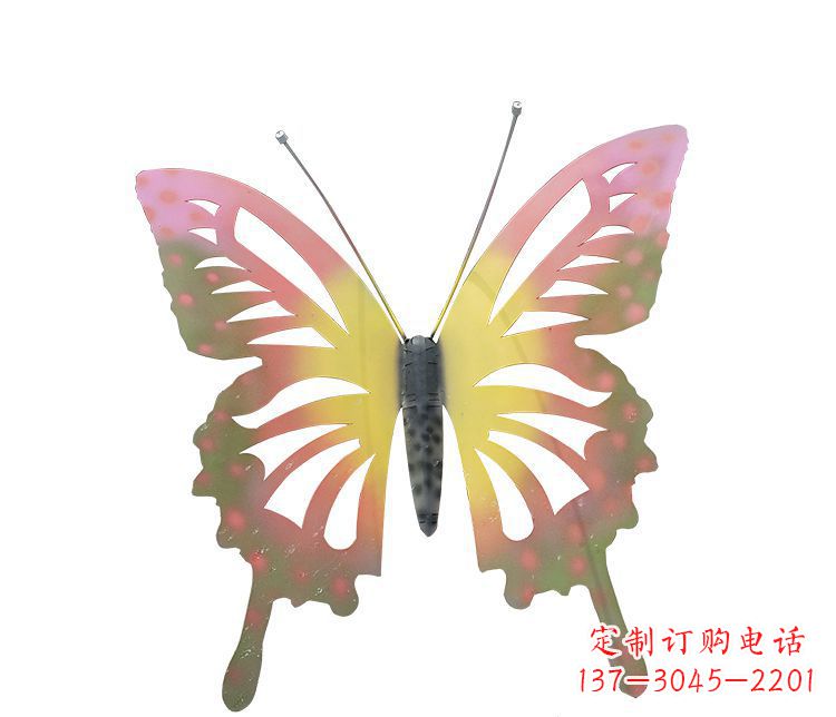 公园不锈钢蝴蝶摆件雕塑1