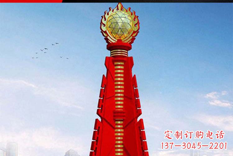 公园不锈钢皇冠景观雕塑