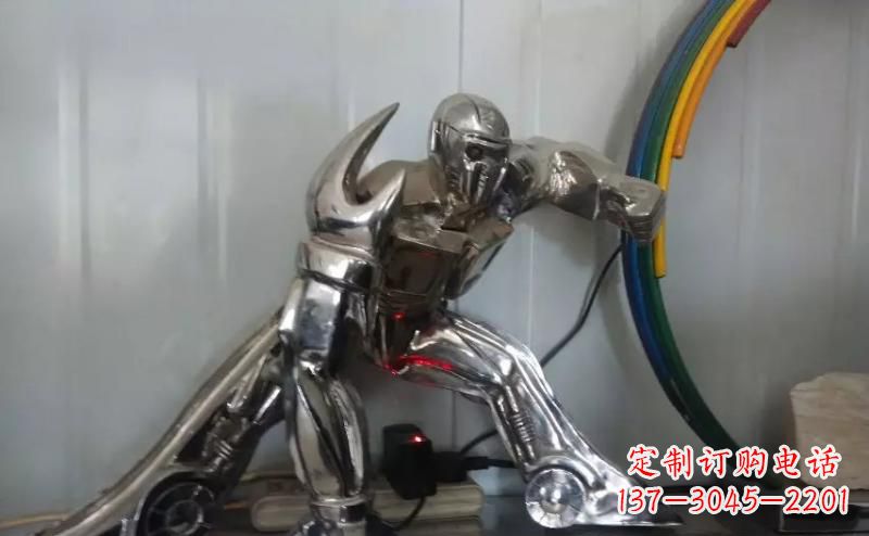 公园不锈钢机器人雕塑