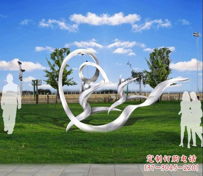 公园不锈钢景观摆件雕塑