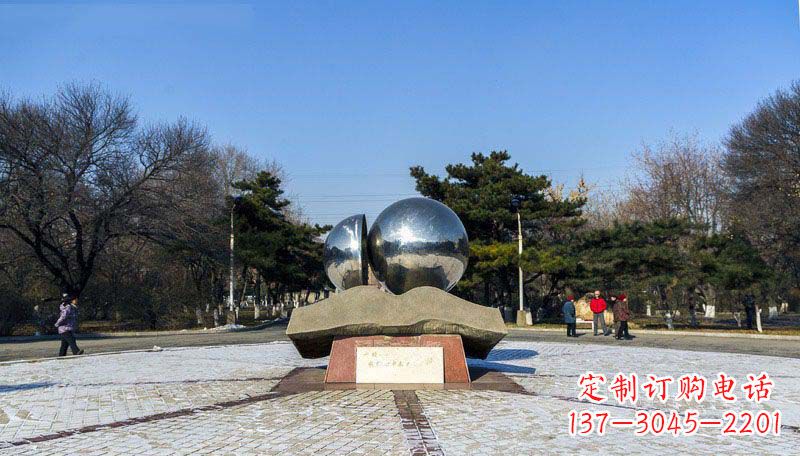 公园不锈钢景观球雕塑