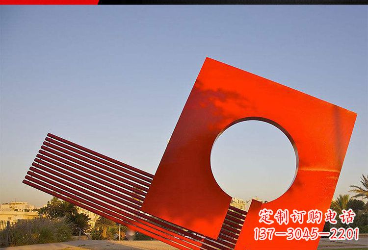 公园不锈钢空心景观雕塑