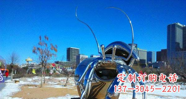 公园不锈钢昆虫雕塑