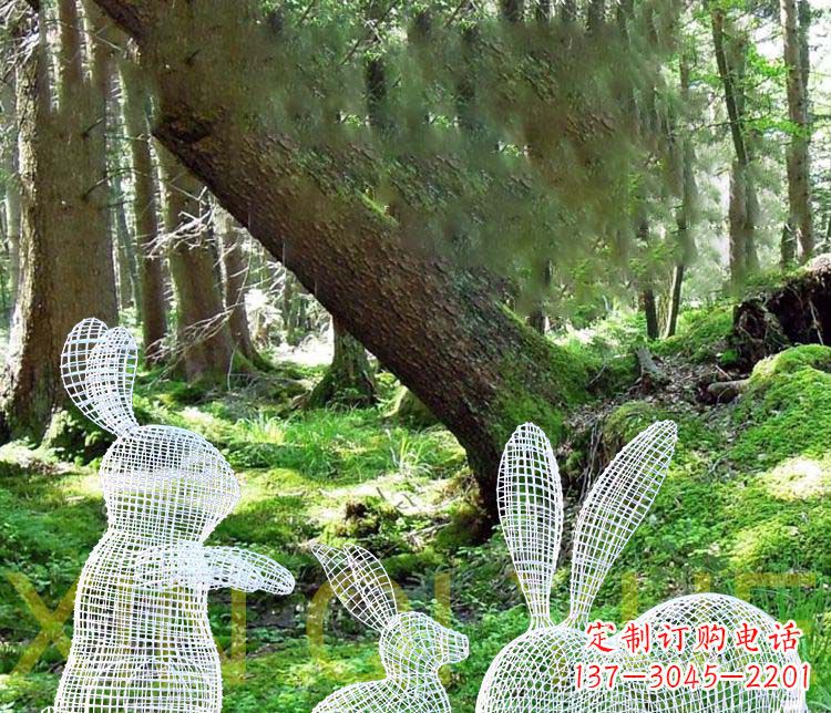 公园/不锈钢/镂空/兔子-公园不锈钢镂空兔子雕塑 公园/不锈钢/镂空/兔子-公园不锈钢镂空兔子雕塑