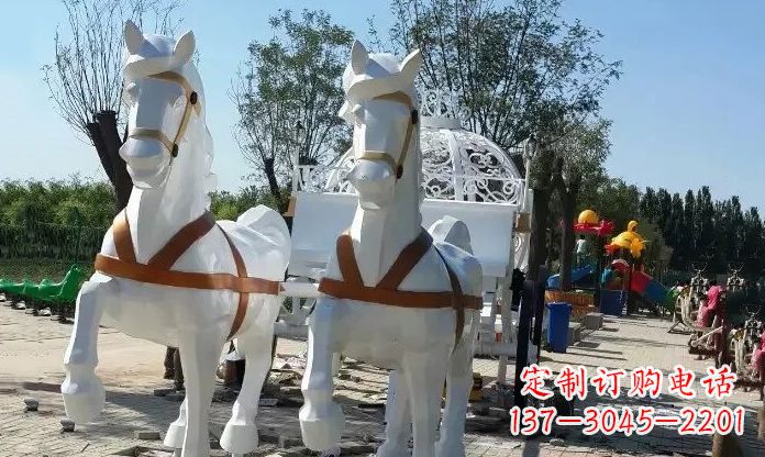 马车雕塑 - 公园/不锈钢/马车 马车雕塑 - 公园/不锈钢/马车