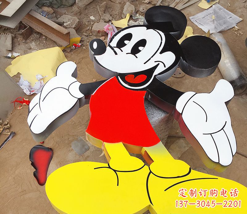 公园不锈钢米奇卡通雕塑