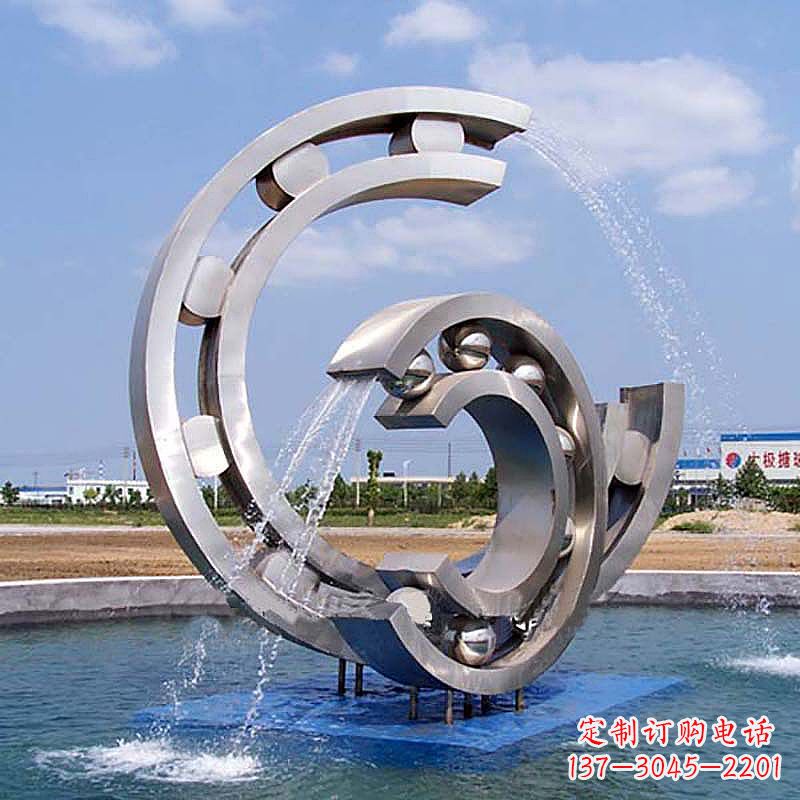 公园不锈钢喷水水景景观环