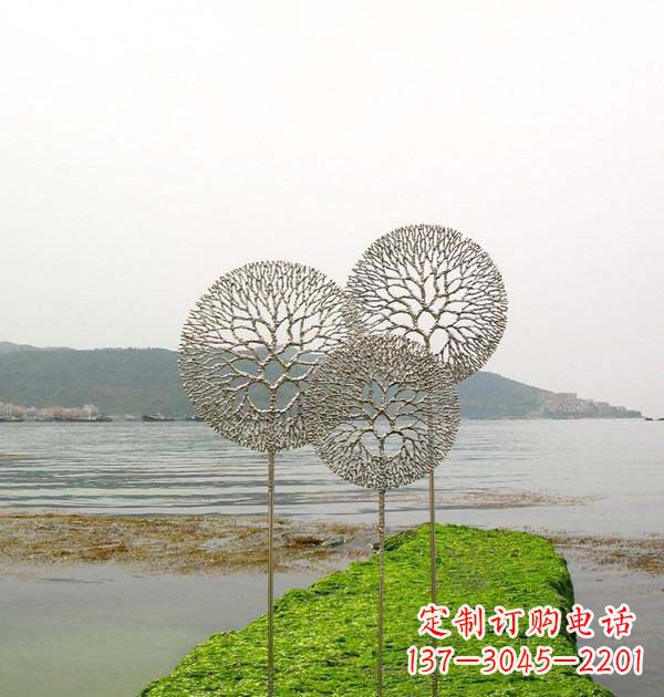 迷人的不锈钢蒲公英雕塑 迷人的不锈钢蒲公英雕塑