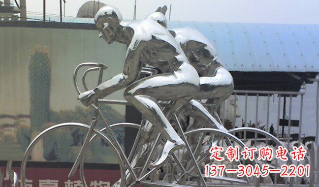 公园/不锈钢/自行车-公园不锈钢骑自行车雕塑 公园/不锈钢/自行车-公园不锈钢骑自行车雕塑