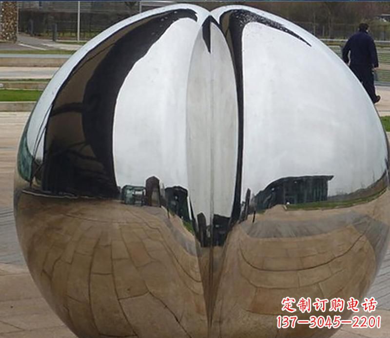 公园不锈钢球形景观雕塑