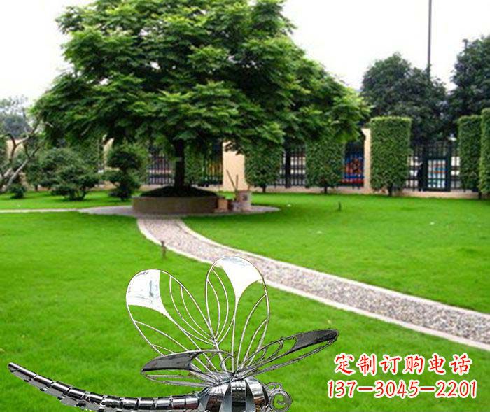 公园不锈钢蜻蜓雕塑