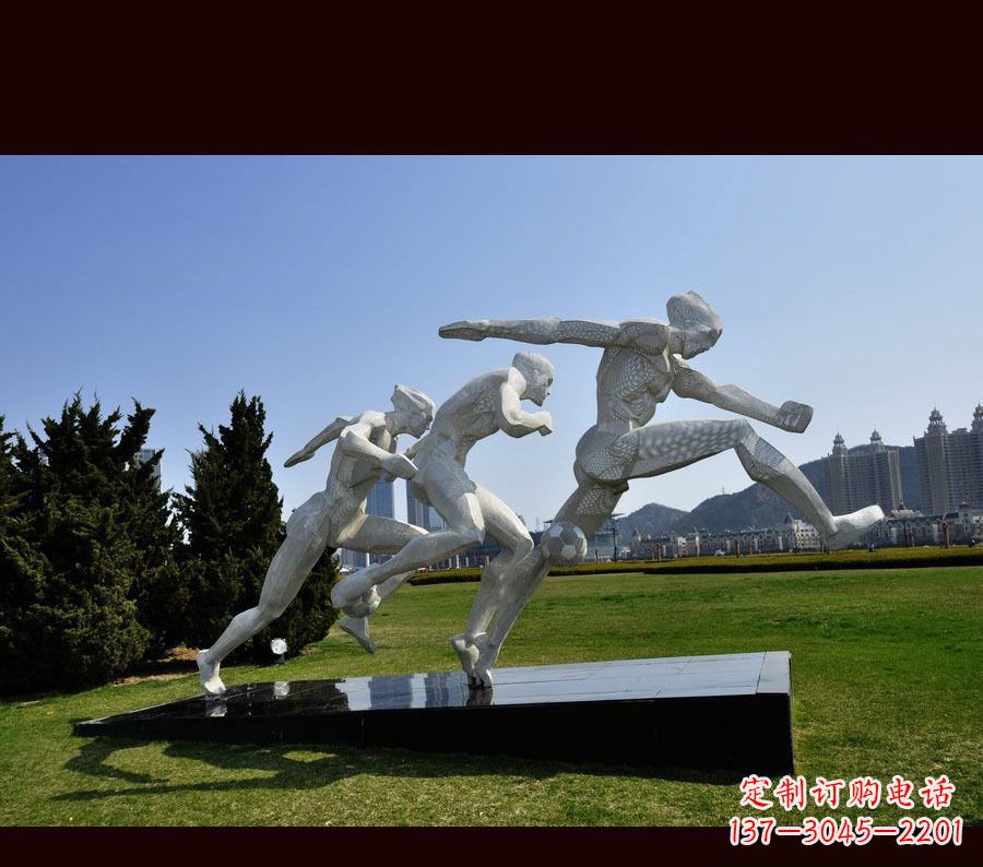 公园/不锈钢/足球/人物-公园不锈钢踢足球人物雕塑 公园/不锈钢/足球/人物-公园不锈钢踢足球人物雕塑
