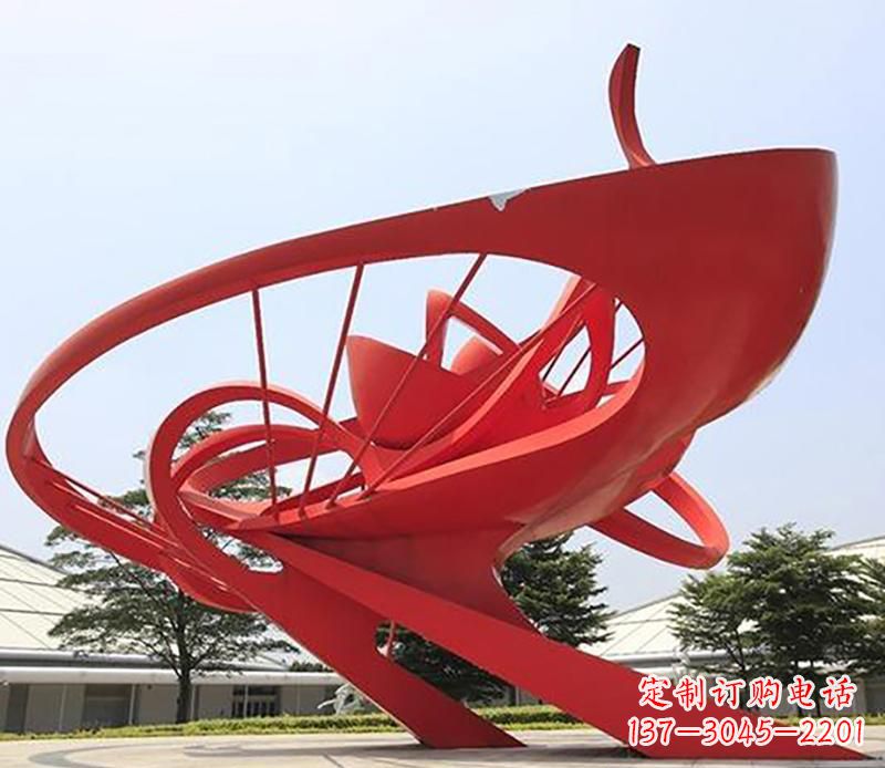 公园不锈钢天罗景观雕塑