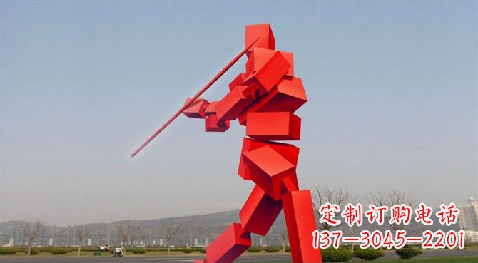 公园不锈钢投标枪雕塑