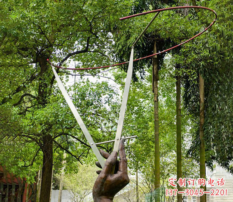 圆规雕塑 - 公园/不锈钢/圆规 圆规雕塑 - 公园/不锈钢/圆规