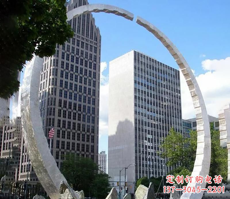 圆环雕塑 - 公园/不锈钢/圆环/景观 圆环雕塑 - 公园/不锈钢/圆环/景观