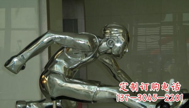 公园不锈钢运动员景观雕塑