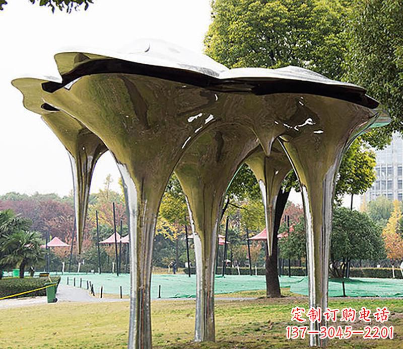 公园不锈钢钟乳石景观雕塑