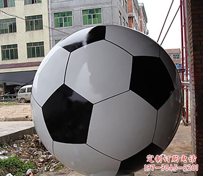 优质不锈钢足球雕塑 优质不锈钢足球雕塑