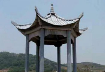 仿古石雕凉亭