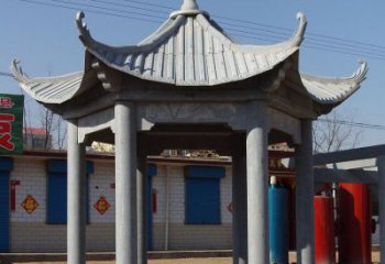 精美仿古石雕凉亭