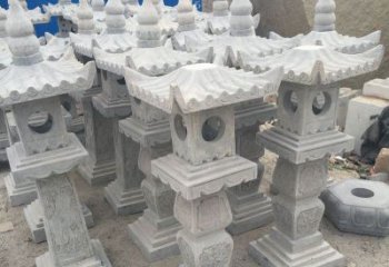 仿古石灯园林景观石雕