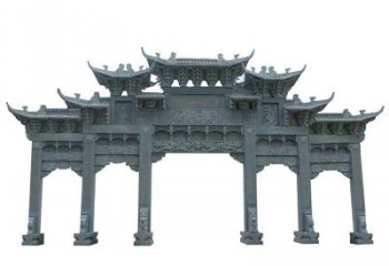 中领雕塑牌楼石雕艺术定制的精美雕塑