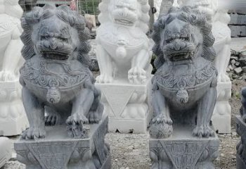 仿古青石狮子塑像