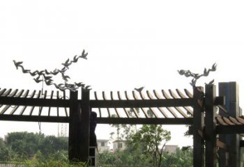 飞翔美景·鸽子雕塑