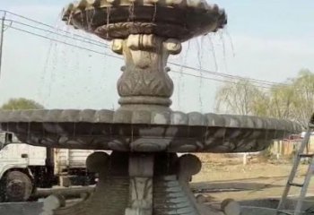 风水球喷泉石雕景观雕塑