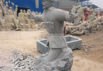 中领雕塑荣誉历史革命先驱黄继光石雕