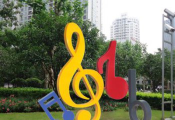不锈钢音符雕塑-引领您的心情旋律