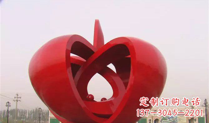 公园抽象水果不-锈-钢-雕-塑-