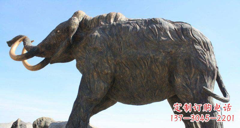 公园抽象大象动物铜雕