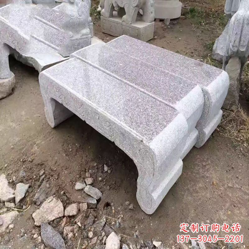 公园大理石长凳