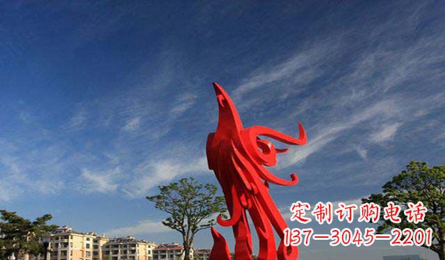 精美不锈钢凤凰雕塑 精美不锈钢凤凰雕塑