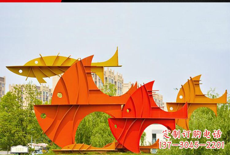 大型不锈钢鲤鱼雕塑 大型不锈钢鲤鱼雕塑