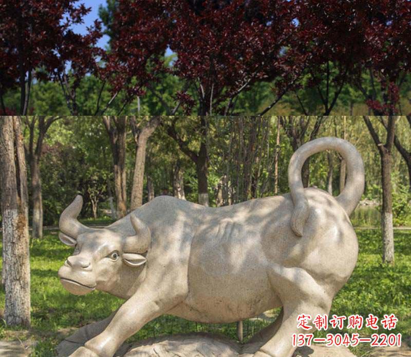 公园/动物/石雕-公园动物牛石雕 公园/动物/石雕-公园动物牛石雕