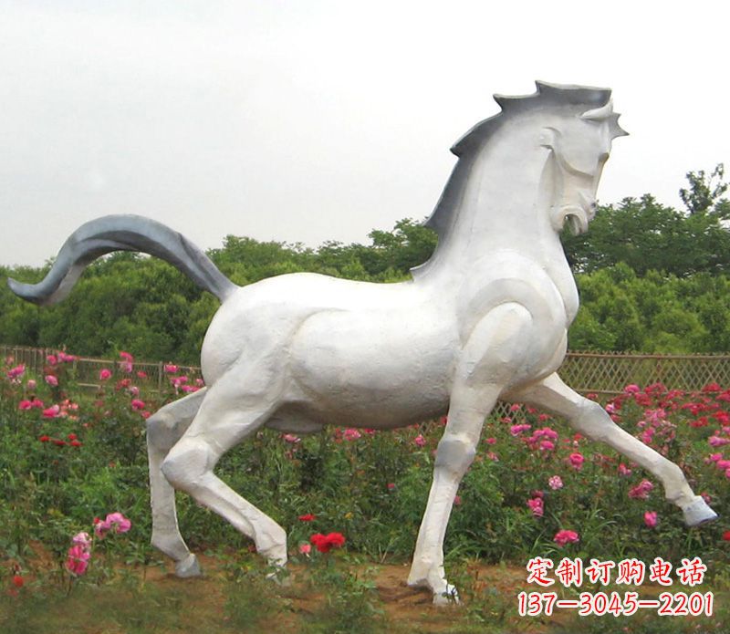 中领雕塑精致的动物石雕马 中领雕塑精致的动物石雕马