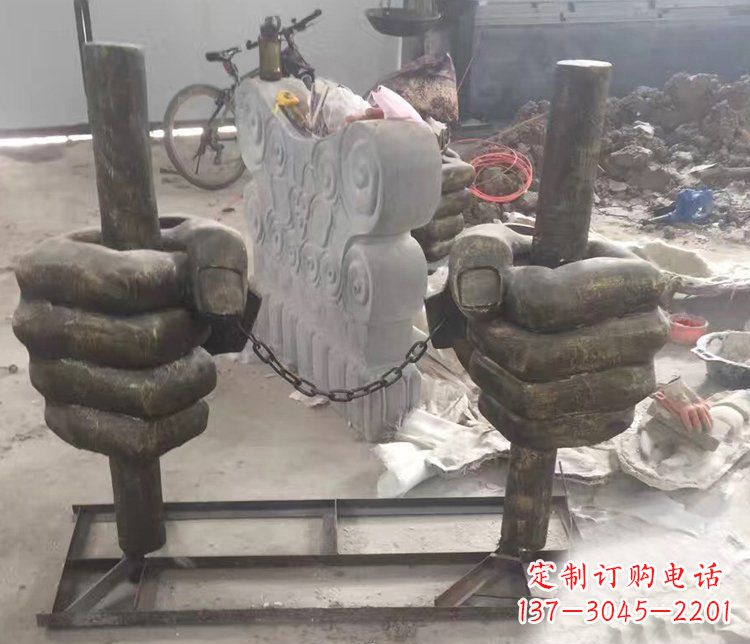 公园法治普法铜雕