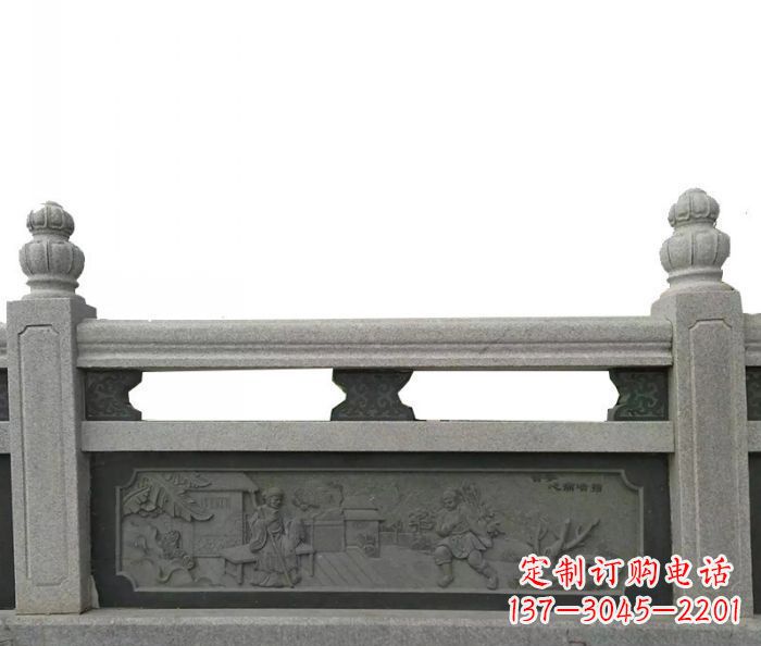 公园仿古石雕栏板