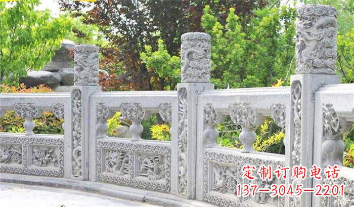 公园仿古石栏板_1